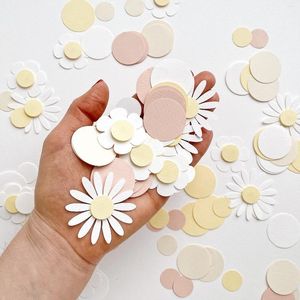 Party Decoration 1Bag Sweet Round Daisy Flower Paper Confetti Wedding Table Scatter Baby Shower Birthday Gift Box Decorations Supply
