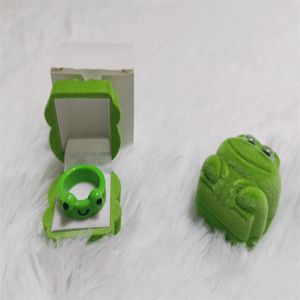 Jewelry Pouches 2023 Creative Lonely Frog Ring Cute Cartoon Box Valentine's Day Girlfriend Gift Couple Funny Accessories