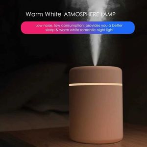 Luftfuktare 180 ml luftfuktare ultraljudsmini aromaterapi diffusor bärbar sprayer USB Essential Atomizer LED -lampan för hemmabil