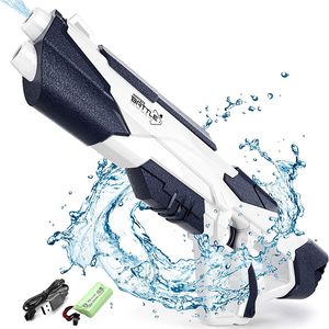 Gun Toys Space Electric Water Pun Toy Automatic Absorption Water Высокое давление на открытом воздухе пляжный бассейн борются с игрушками для детей 230614