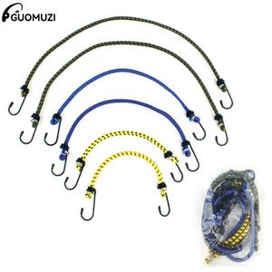 Hand Tools 6pcs Elastic Bungee Cord Set Luggage Straps Rope Hooks Stretch Tie Outdoors 30cm40cm60cm 230614