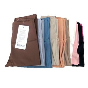 LL Kadınlar Yumuşak Kapsamlı Yüksek Katlı Push Up Açık Hava Sporları Yukarı Push Egzersiz Jogging Gym Sport Pant Fiess Yüksek Bel Yoga Taytlar Atletik Sıkıştırma