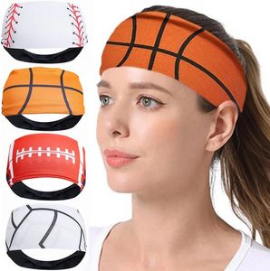 Gothic Softball Headband Sweat Bandage Sport Head Hair Band Workout Tennis Fitness Jog Basketball Running Sweatband Women Men