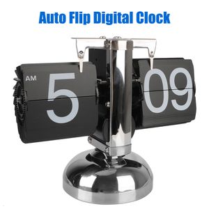 Desk Table Clocks Operated Quartz Clock Flip Internal Gear Operated Auto Flip Retro Flip Clock Digital Clock Home Decors 230615