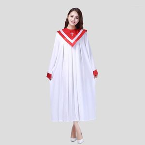 Roupas étnicas Cristo Jesus ensinou as vestes sagradas Serviço cristão Aula Versículo Traje Coro da Igreja Canto