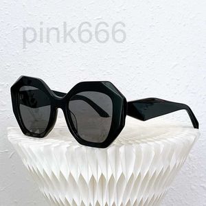 Designer Luxury Brand Kvinnors solglasögon Acetat Polygonvatten Kastanj Personlighet Märke Black Shades Retro Rectangular Weird Sunglasse VPDG