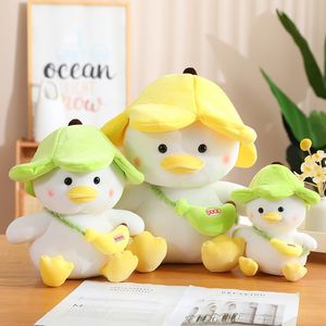 Nuovo 65 cm Creativo Banana Anatra Peluche Kawaii Anatre Con Cappello Peluche Morbido Cuscino Placare Bambola Giocattoli per Bambini Ragazze Regalo