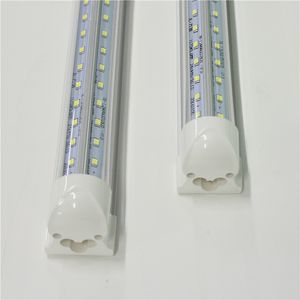 T8 LED-Röhren, V-förmig, 5 Fuß, 150 cm, 56 W, AC85–265 V, integriert, PF0,95, SMD2835, 5000 K, 5500 K, Leuchtstofflampen, 5 Fuß, 250 V, lineare Balkenlampen, Zubehör, V-Form, Helligkeit 100 lm/W