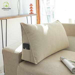 Pillow 1PCS Wedge Body High Quality Backrest Cushion for Reading Bed Rest Soft Decorative Viscoelastic 230615