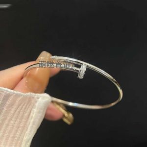 Boutique Internet celebrity end Asian Gold Fine Edition cati Bracelet Mud Diamond Zircon Nail Ring Light Luxury Style Female