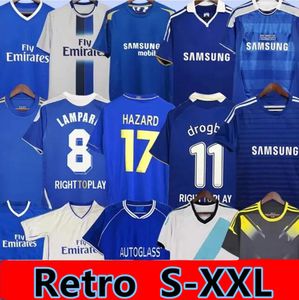 1999 Retro-Fußballtrikots Lampard Torres Drogba 01 03 05 06 07 08 Fußballtrikots Camiseta WISE Finals 2011 12 13 TERRY ROBBEN GULLIT Fußballtrikots