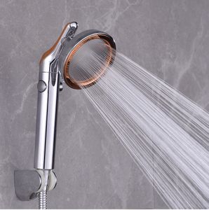 Andra kranar duschar ACCS 360 roterbar justerbar stor panel regn 4 tum högt tryck badrum Tillbehör handhållen duschhuvud med en stoppknapp 230616