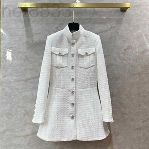 Kvinnorjackor Designer 2023 Ny Brand Jacket Solskyddskläder Ootd Fashion Autumn Winter Tweed Coat Leisure Spring Coats Overcoat Cardigan Mors dag gåva 3ifj