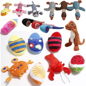 09 Squeaky Chue Play Toys Pet Squeaky Puppy Squeker Squack Sound Doll Toy Creative Simulation Donut Pet Supply Dog Toys