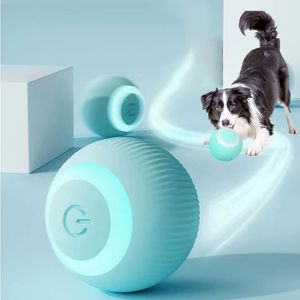 Giocattoli elettrici con palline per cani Giocattoli intelligenti per cani a rotazione automatica per addestramento di cani Giocattoli per cuccioli semoventi Gioco interattivo al coperto Fornitura