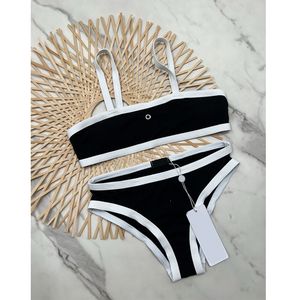 Bras sätter tryck badkläder kvinnor designer bikini stränder baddräkt damer sexiga kläder simning kläder