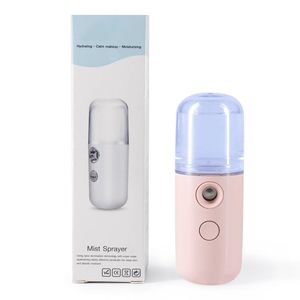 30ml Taşınabilir Yüz Vapur Yüz Püskürtücü USB Nebulizatör Nano Yüz Vapur Nemlendirici Nemlendirici Kadınlar Güzellik Cilt Bakımı