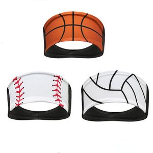 Headbands Wholesale Softball Headband Sweat Bandage Sport Head Hair Band Workout Tennis Fitness Jog Basketball Running Sweatband Women Men 230615