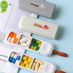 Nya 3 rutnät Portable Drug Dispenser Medicine Holder Tablet Storage Mini Tablet Dispenser Pill Box for Medicine Container Organizer