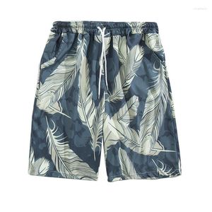 Mäns shorts boyue Silk Leap Summer Wide Leg Leisure Resort Beach Men's Capris Loose Fashion Märke Ins Student Swim Pants