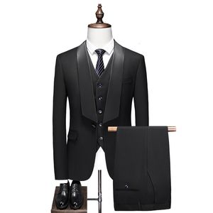 Men's Suits Blazers JacketVestPants Classic Men Suits Slim Wedding Groom Wear Male Business Blazers 3 Piece Suit Trousers Gentlemen Costume 4XL 230616