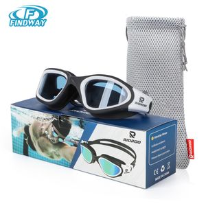 Goggles Professional vuxen anti-dimma UV-skyddslins män kvinnor som simmar skyddsglasögon vattentät justerbar silikon badglas i pool 230616