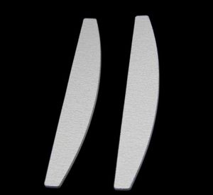 2021 10 Stück gratis Eva Japan Sands Papier Schleifen gute Qualität Maniküre professionelle 100/180 grau Zebra Halbmond Nagelfeile für Salon