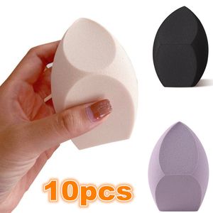 Narzędzia do makijażu 10pcs Makeup Sponge Elastyczna miękka kosmetyczna korektor Blender Blender Foundation Fovel makijaż makijaż i sucha podwójne użycie narzędzie 230615