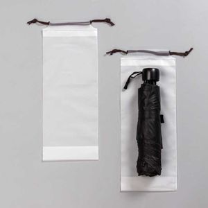 New Waterproof Home Storage Bag Frosted Translucent Waterproof Drawstring Organizer for Home Storage Organizer Umbrella Packaging