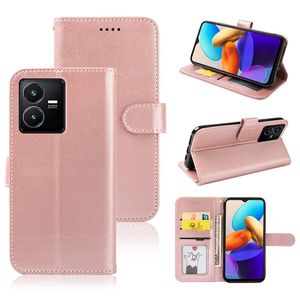 Leather Phone Case For Vivo X70 X60 5G Pro Plus Pro+ S9 S9E S10 S10e V23E S16 V27 Pro Flip Cover Wallet Cellphone Cases With Card Holder