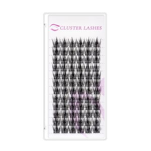 Cluster Cílios Cílios Individuais Faça Você Mesmo Extensões de Cílios 12-16mm C Curl Length Reutilizáveis Cílios postiços naturais macios Cílios de banda fina para maquiagem em casa