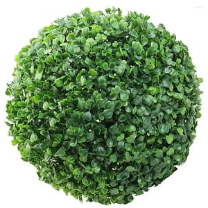 Kwiaty dekoracyjne Faux Outdoor Rośliny sztuczne topiary wypchana kula 30x30 cm plastikowe kulki zielone zaopatrzenie w halę trawę trawę