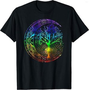 T-shirt da uomo Mandala Moon Chakra Tree Of Life T-Shirt