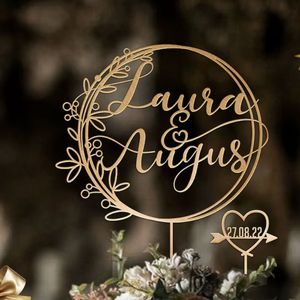 Outros suprimentos para festas de eventos, topper de bolo personalizado para casamento com data e coração, script personalizado para casais, topper de bolo para casamento, topper de bolo de casamento rústico 230615