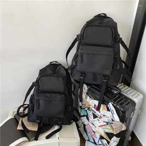 Backpack Summer Men Waterproof Nylon School Bag For Boys Large Capacity Travel Backpacks Trendy Student Bookbags