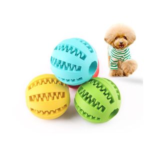 1 pçs Brinquedos para cães de estimação Bolas para limpar os dentes Forma de melancia Brinquedos para mastigar os dentes Bolas de borracha Jogo interativo Vazando bolas de comida