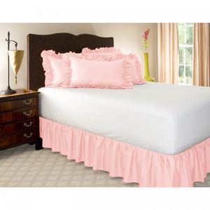 Sängkläder sätter amerikansk stil lacy blommig tryck elastisk säng kjol utan yta hem el damm täcker textilier 230615