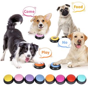 Botão de gravação de voz Brinquedos para animais de estimação Botões para comunicação Buzzer para treinamento de animais de estimação Botão falante gravável Brinquedo de inteligência