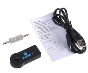 Universal 3,5 mm Streaming Car A2DP Wireless Bluetooth Aux Audio Music Mottagare Adapter Handsfree med MIC för telefon Mp3 100 st -up