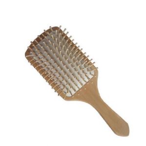 Acquista Cura Dei Capelli Pettine Massaggio Spa In Legno Paletta In Legno Manico A Punta Denti Spazzola Per Capelli Pettine Cuscino Antistatico