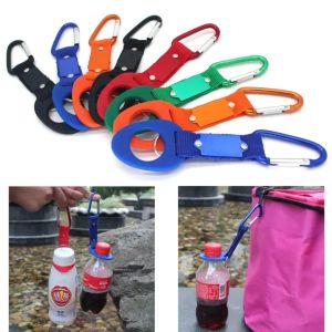 UPS Water Bottle Holder With Hang Buckle Carabiner Clip Key Ring Fit Cola Bottle Shaped For Daily Outdoor Use Rubber Carrier 6.16