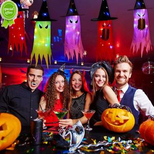 Der neue leuchtende Halloween-Hut mit LED-Lichtern kann auf dem Kopf oder als Anhänger getragen werden. Hexenhut, Garten, Hotel, Hochzeitsdekoration