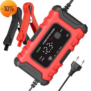 New Pulse Repair Battery Charger 12V 6A Intelligent Suv Car Motorcycle Calcium Gel Agm Wet Lead Acid Battery Charge Machine Tool