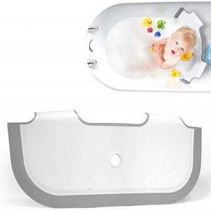 Badkarplatser Portable PP Baby Shower Bathtub Dam Justerbara badtillbehör Save Water Baffle Silicone Sug Cup Separator 230616