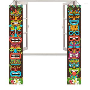 Party Decoration Banner Porch Luau Teckna Hawaiian Decorations Fract Door Tropical Decor Bar Supplies Hanging Hawaii Summer Carnival