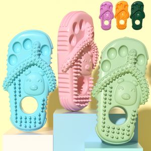 1PC Interactive Pet Slipper Toys for Dogs guma Odporność na ugryzienie zabawki szczeniaki czyszczenie zębów do żucia zabawki dla zwierząt domowych