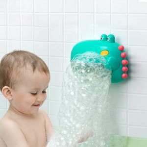 Giocattoli da bagno Baby shower giocattolo cartone animato bolla di dinosauro bambino carino che fa vasca da bagno sapone macchina bagno per bambini regalo granchio sicuro e divertente 230615