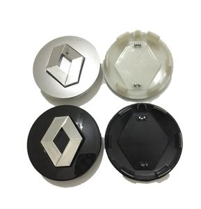 57mm 실버 ABS 휠 센터 허브 캡 자동차 림 커버 엠블럼 배지 르노 클리오 메가 네 경치 좋은 라구나 트위 징고에 적합합니다.