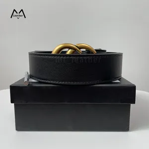 Fashion Classic Men Projektanci Paski damskie męskie litera swobodna gładka klamra szerokość 2,0 cm 2,8 cm 3,4 cm 3,8 cm z hurtowym pudełkiem