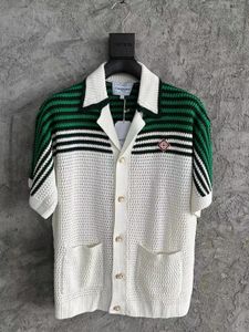 Polo Masculino Plus Tees Gola redonda bordada e estampada estilo polar roupa de verão com street pure cotton 1e778